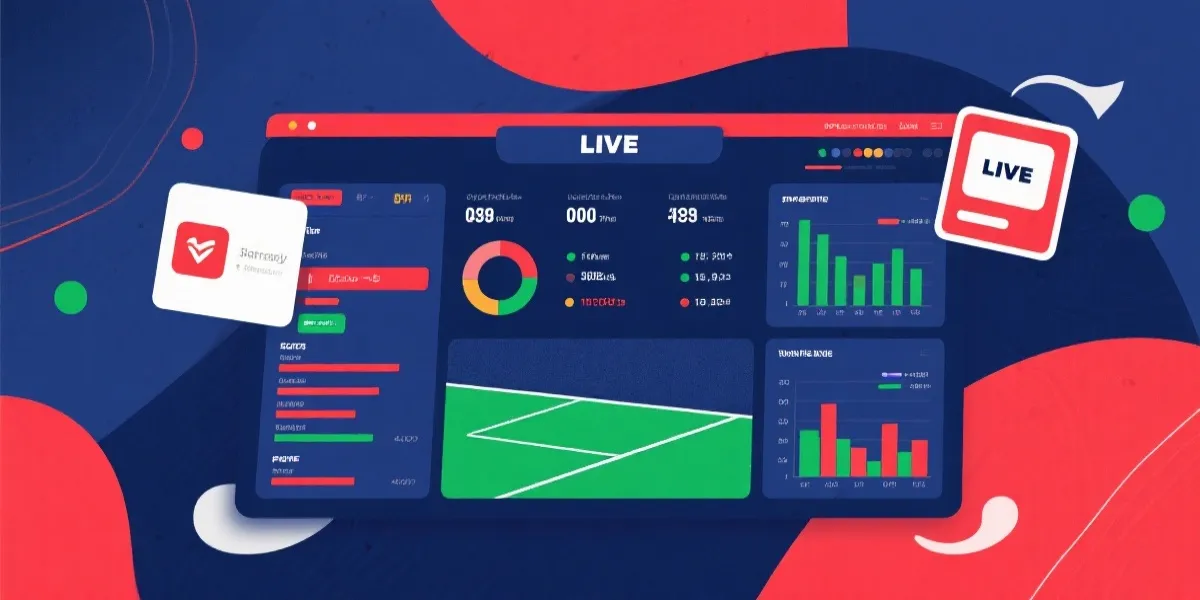 即時比分數據視覺示意